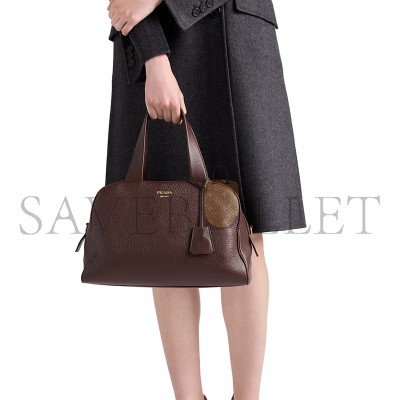 PRADA LARGE LEATHER TOP-HANDLE BAG 1BB148 (33*22*14cm)